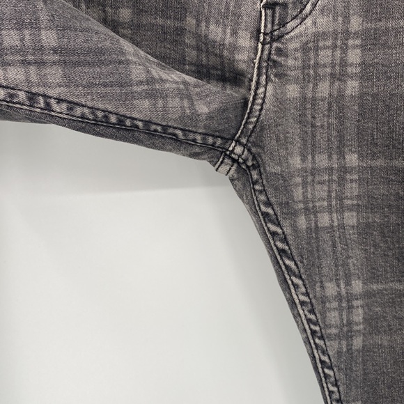 Levi’s Men Plaid Print Gray Slim Tapered Denim Jeans 32 x 34 - Picture 5 of 11